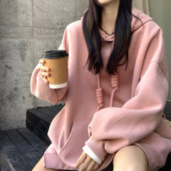 Casual Loose Fit Knot Hoodie