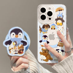 Penguin iPhone Case & Grip Set
