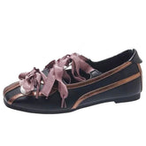 Balletcore Ribbon-Laced Flats