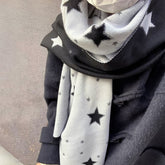 Black & White Star Scarf