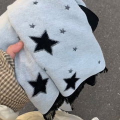 Black & White Star Scarf