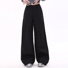 Casual Friday Wide-Leg Black Pants