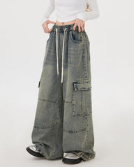 Coffee Break Wide Leg Cargo Pants
