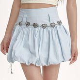Blue Balloon Mini Skirt