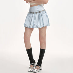 Blue Balloon Mini Skirt