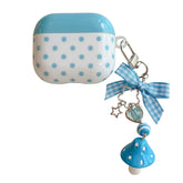 Baby Blue Mushroom AirPods Case