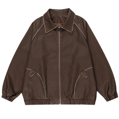 Caught A Crush Collar Bomber Jacket