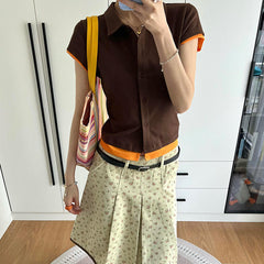Saturday School Button-Up Polo Tee