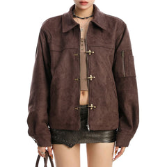 Burnt Sugar Suede Jacket
