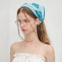 Butterfly Crochet Triangle Bandana