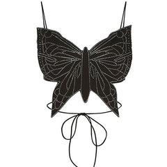 Butterfly-Shaped Backless Top