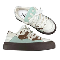 Cow Print Skater Sneakers
