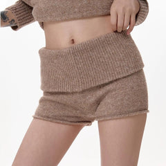 Cozy Days Knitted Mini Shorts