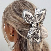 Paisley Bow Hair Claw