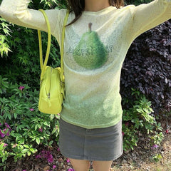 Pear Gradient Knit Top