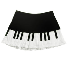 Piano Key Pleated Skirt