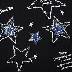 Preppy Star Patch Sweatshirt