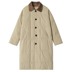Preppy Style Quilted Coat