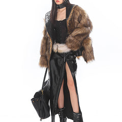 Crime Time Reversible Fur Jacket