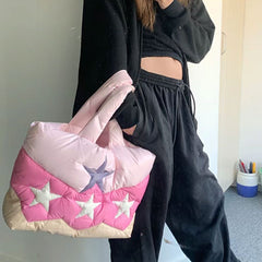 Y2K Star Puffer Handbag