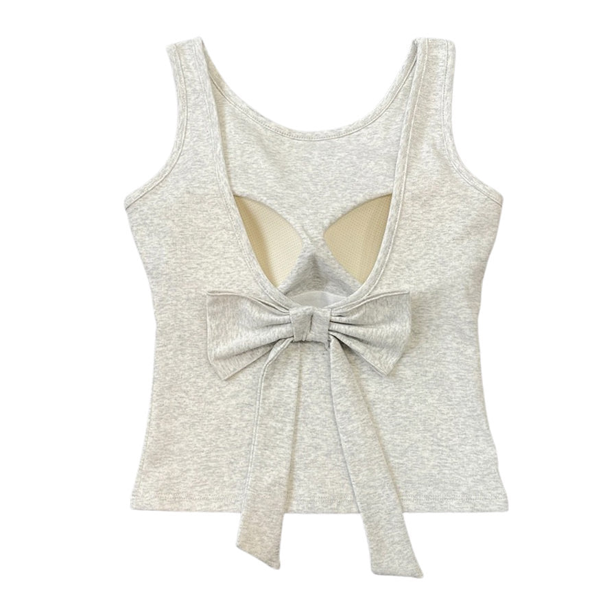 Blush Built-In Cup Bow Top