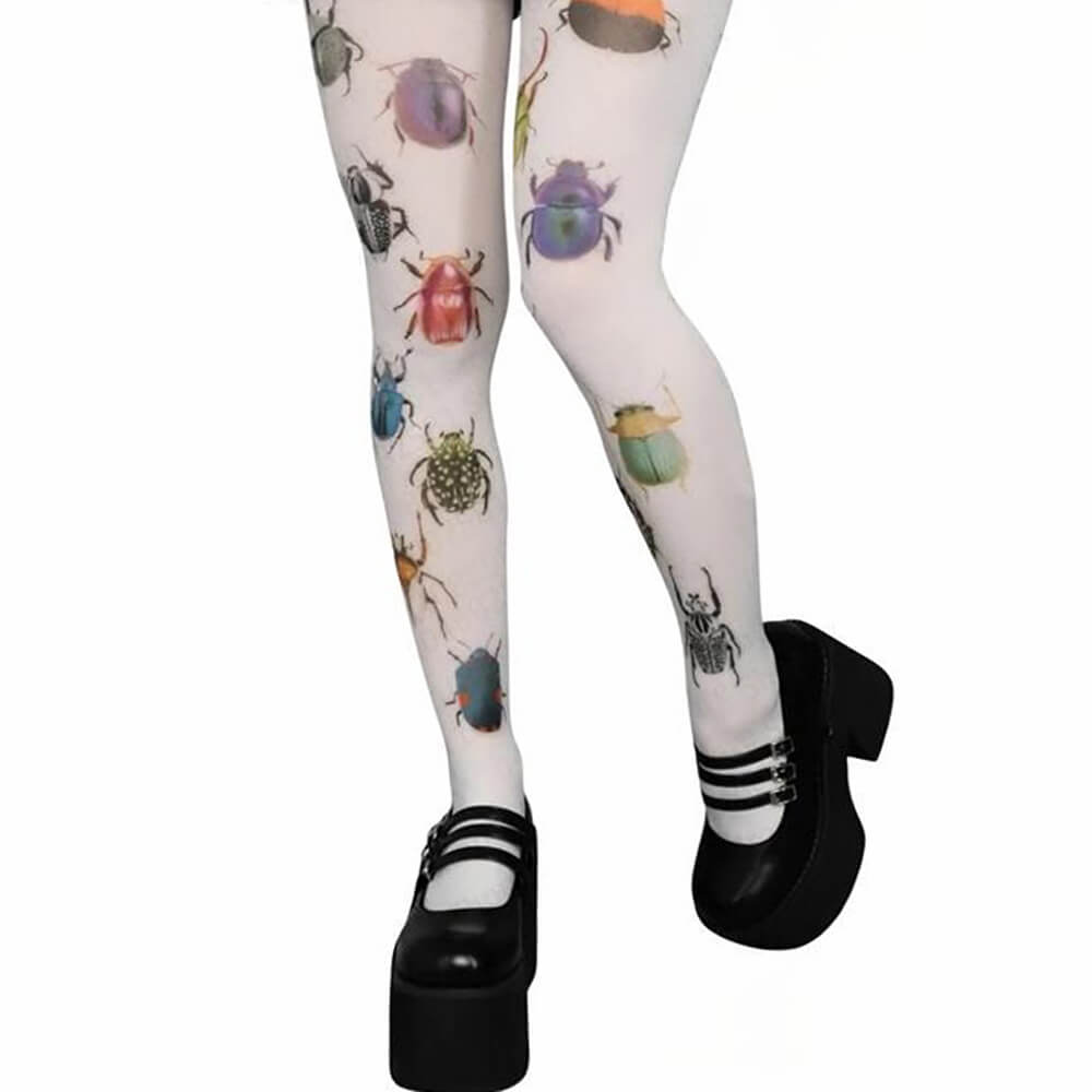 2000s Bug Patterned Tights