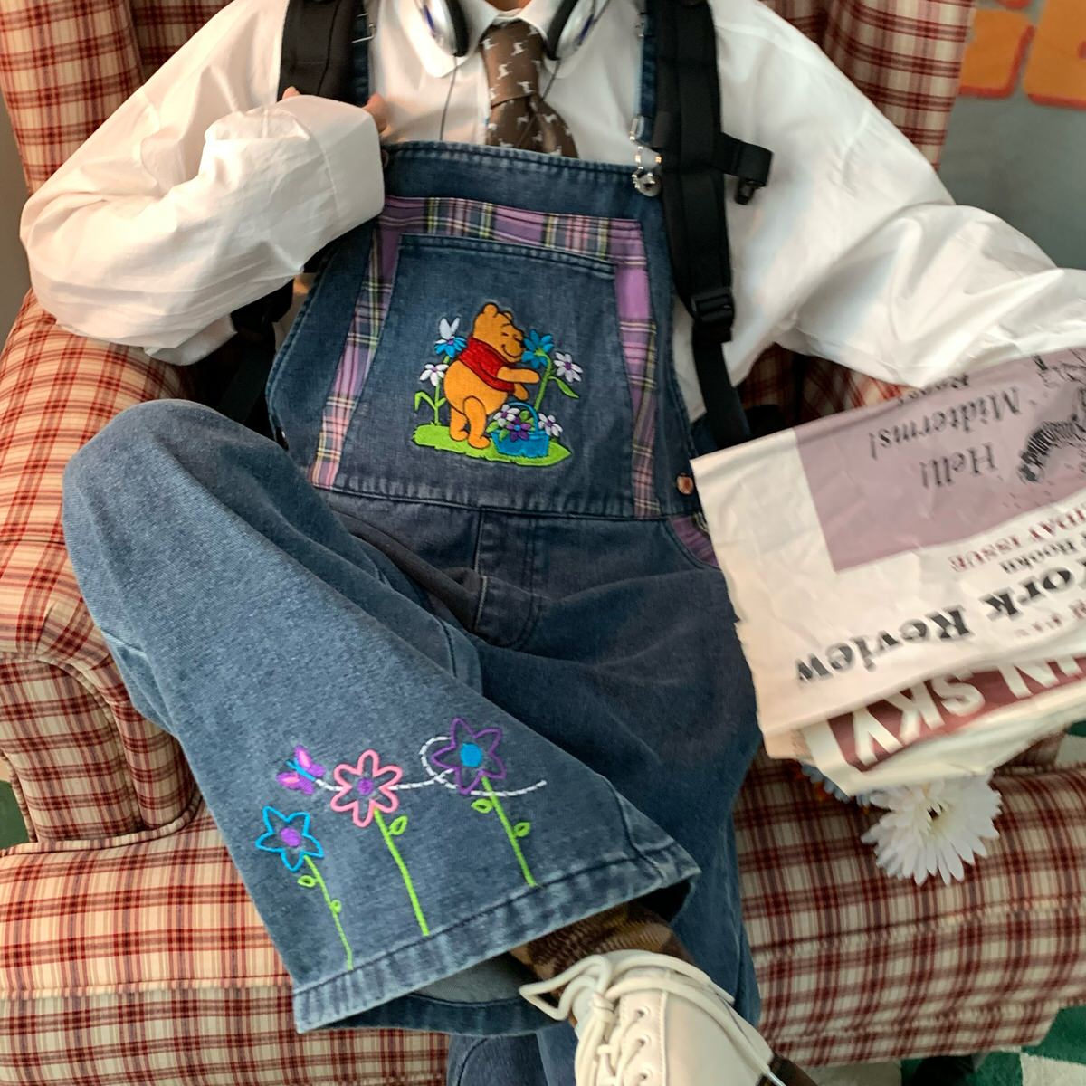 90's Kids Cartoon Overalls