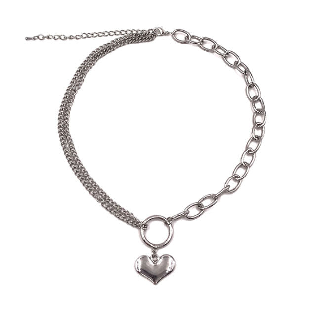 Asymmetric Heart Necklace