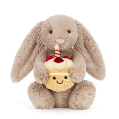 Birthday Cake Bunny Plush Toy