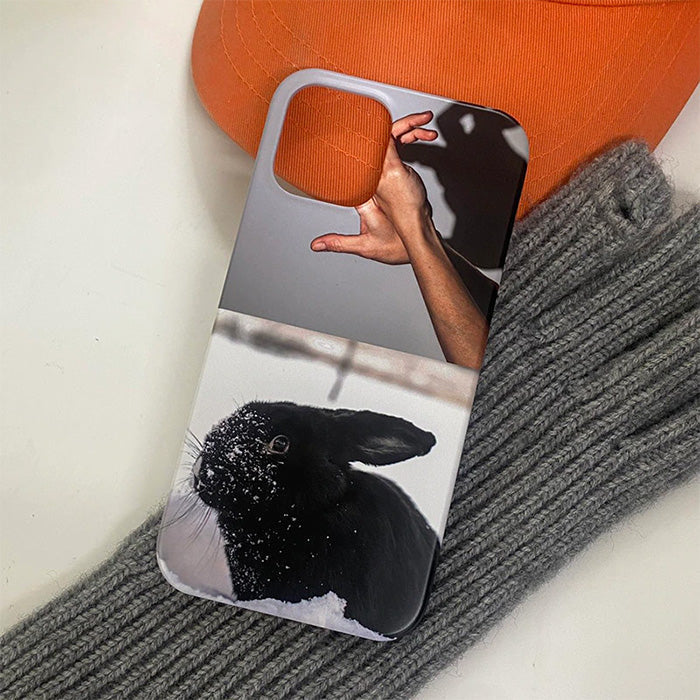 Black Rabbit iPhone Case