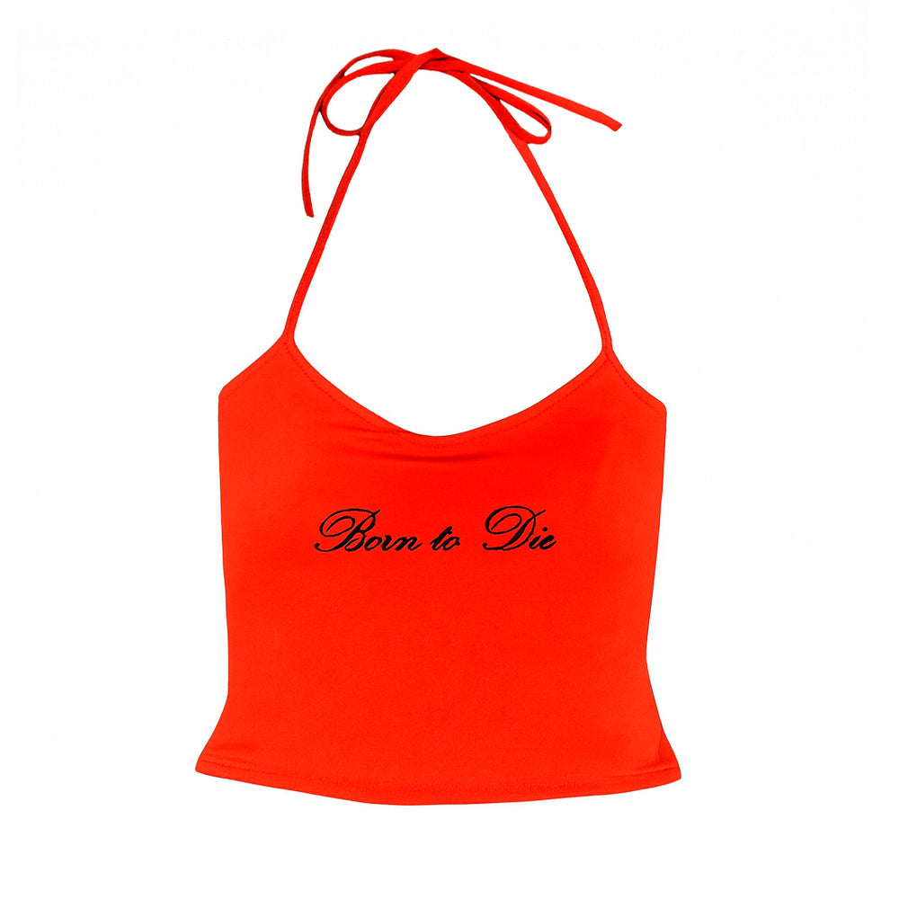 Born to Die Y2K Halter Top