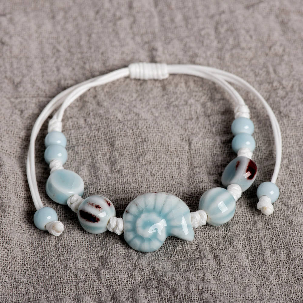 Mermaidcore Shell Bead Bracelet