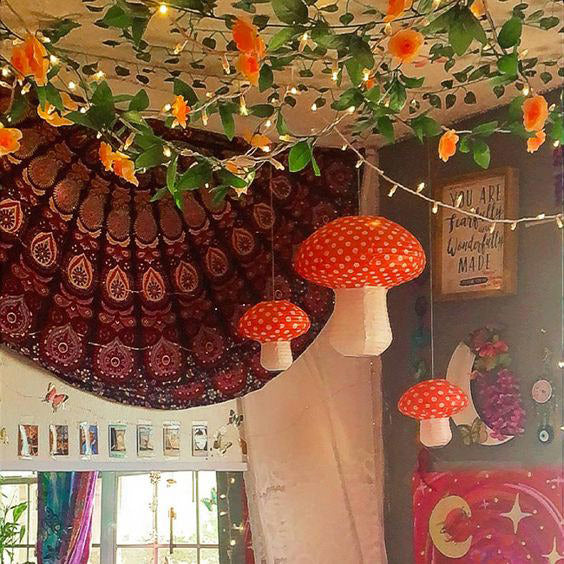 Mushroom Shaped Paper Lanterns