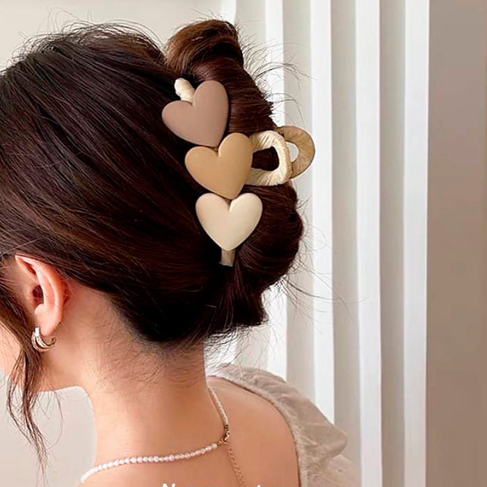 Pastel Heart Hair Claw