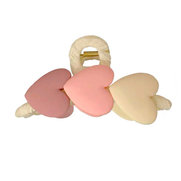Pastel Heart Hair Claw