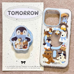Penguin iPhone Case & Grip Set