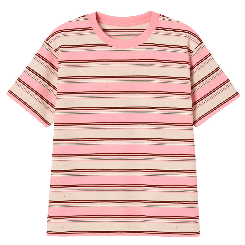 Pretty Please Pink Stripe T-Shirt