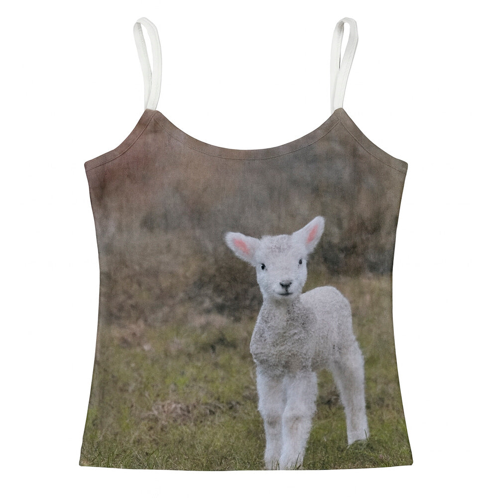 White Lamb Y2K Tank Top