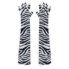 Zebra Pattern Gloves