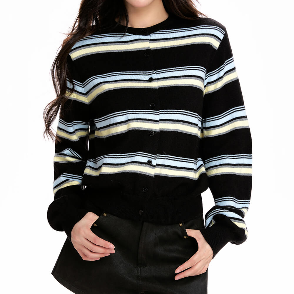 Drama Dealer Striped Cardigan