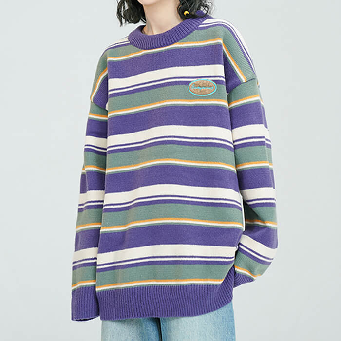 Primary Colors Striped Sweater