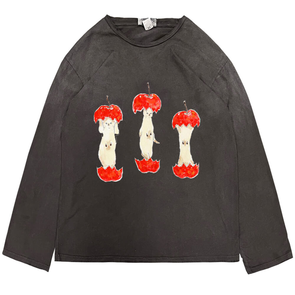 Apple Core Graphic Long Sleeve Tee