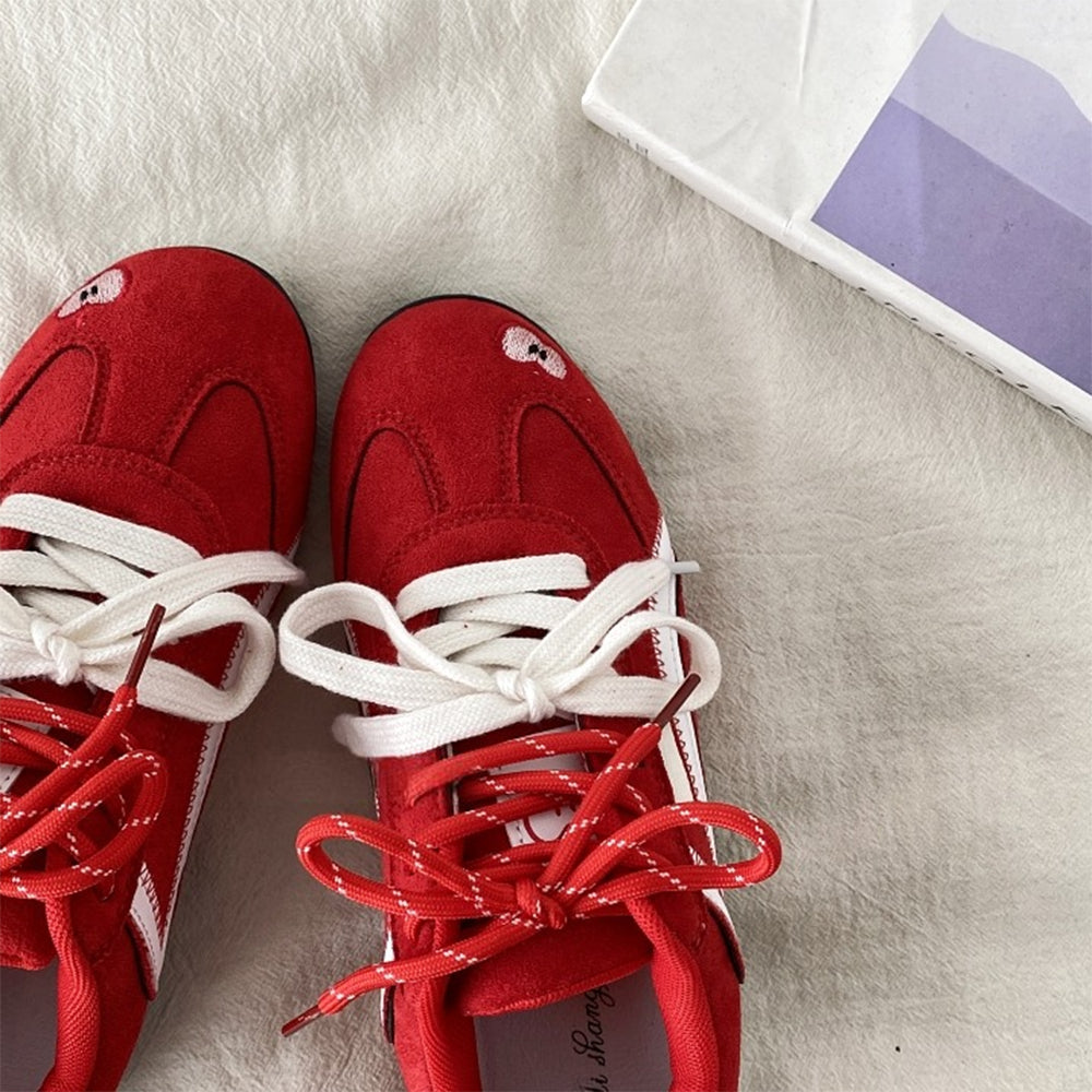 Apple on Toe Aesthetic Sneakers