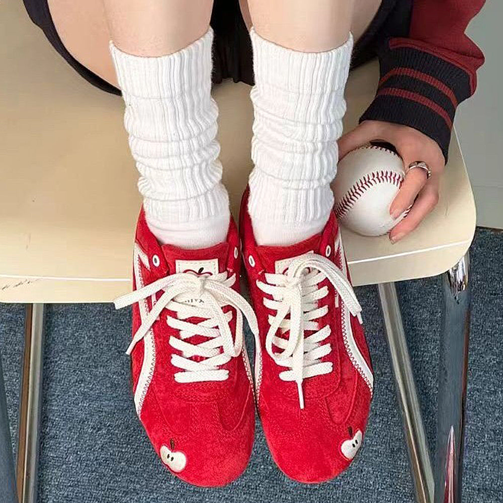 Apple on Toe Aesthetic Sneakers