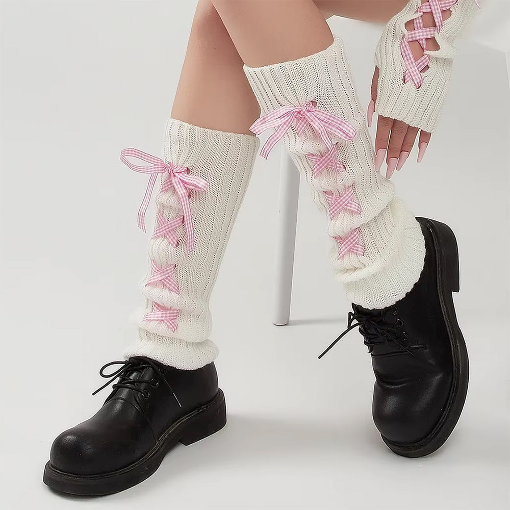 Balletcore Ribbon Leg Warmers