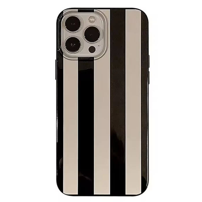Black & White Striped iPhone Case