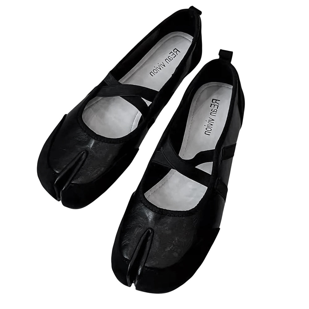 Blokette Cross Strap Ballet Flats