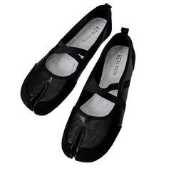 Blokette Cross Strap Ballet Flats