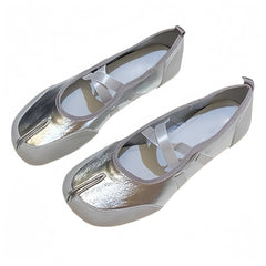Blokette Cross Strap Ballet Flats