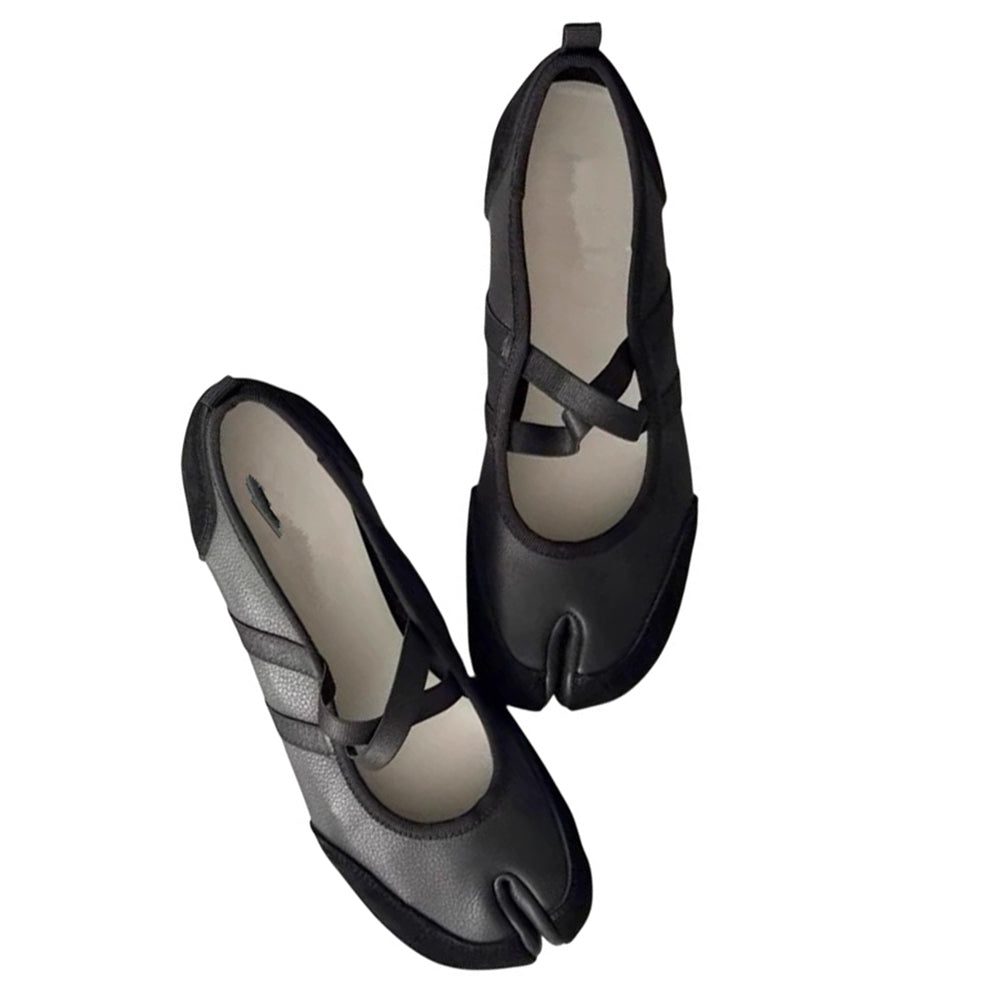 Blokette Cross Strap Ballet Flats